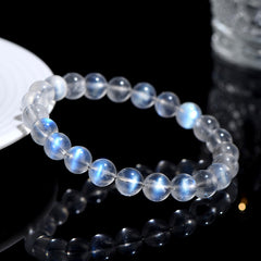 Natural Cream Body Blue Moonlight Bracelet - Mystery & Tranquility