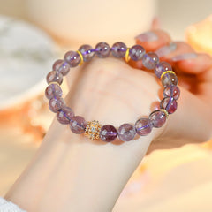 Natural Romantic Amethyst Single Circle Bracelet - Wisdom & Spirit