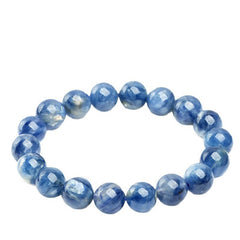 Natural Kyanite Mica Round Bead Bracelet - Wisdom & Spirituality