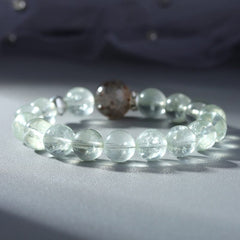 Natural Crystal Green Acai Black Gold Super Seven Bracelet - Energy & Career