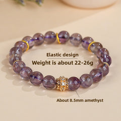 Natural Romantic Amethyst Single Circle Bracelet - Wisdom & Spirit