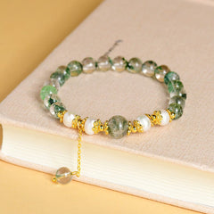 Natural Crystal Green Phantom Pearl Bracelet - Wealth&Energy