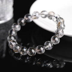 Natural Black Sparkling Diamond Colorful Mountain Diamond Bracelet - Resilience & Strength