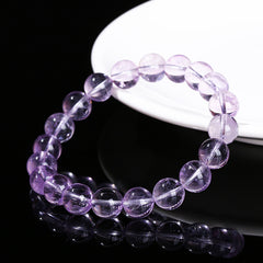 Natural Ice Transparent Lavender Amethyst Bracelet - Spirituality & Wisdom
