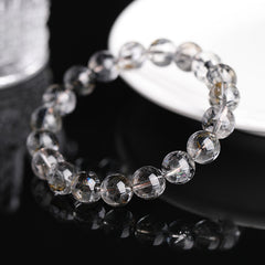 Natural Black Sparkling Diamond Colorful Mountain Diamond Bracelet - Resilience & Strength