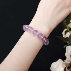 Natural Ice Transparent Lavender Amethyst Bracelet - Spirituality & Wisdom