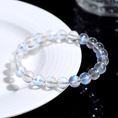 Natural Cream Body Blue Moonlight Bracelet - Mystery & Tranquility