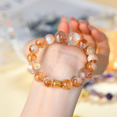 Natural Lucky Yellow Tower Crystal Bracelet - Wealth & Energy