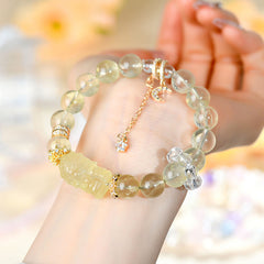 Natural Lemon Citrine God of Wealth Bracelet - Tranquility & Balance