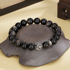 Natural Obsidian Bracelet - Luck & Protection