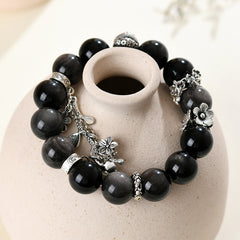 Natural Silver Stone Original Bracelet - Wisdom & Strength