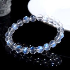Natural Cream Body Blue Moonlight Bracelet - Mystery & Tranquility