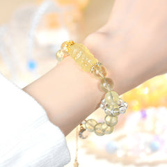 Natural Lemon Citrine God of Wealth Bracelet - Tranquility & Balance