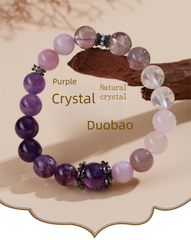 Natural Amethyst Multi-Gem Bracelet - Awakening & Healing